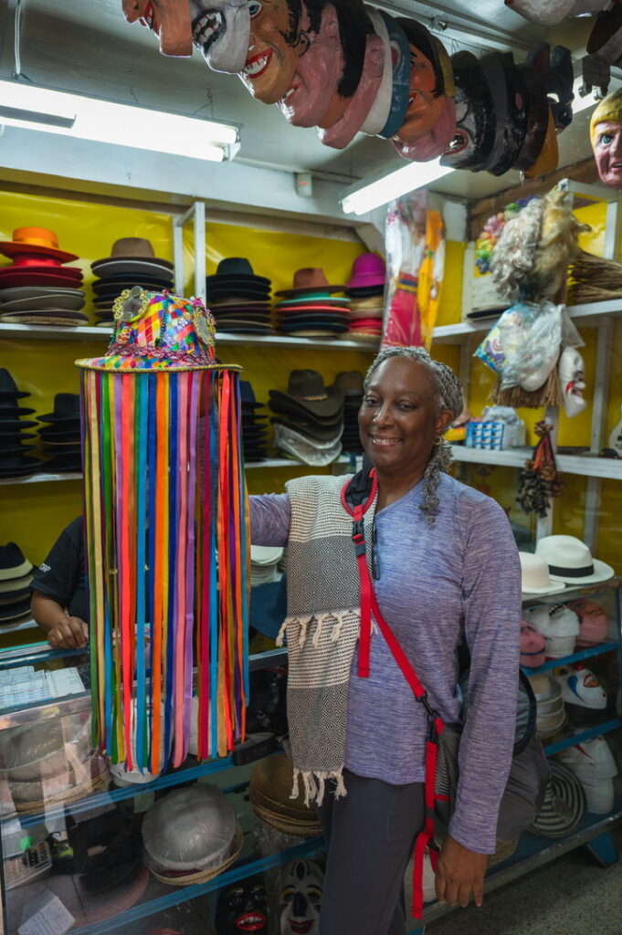 Visiting shops in quito